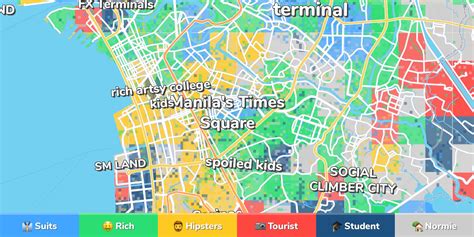 makati city map with streets.